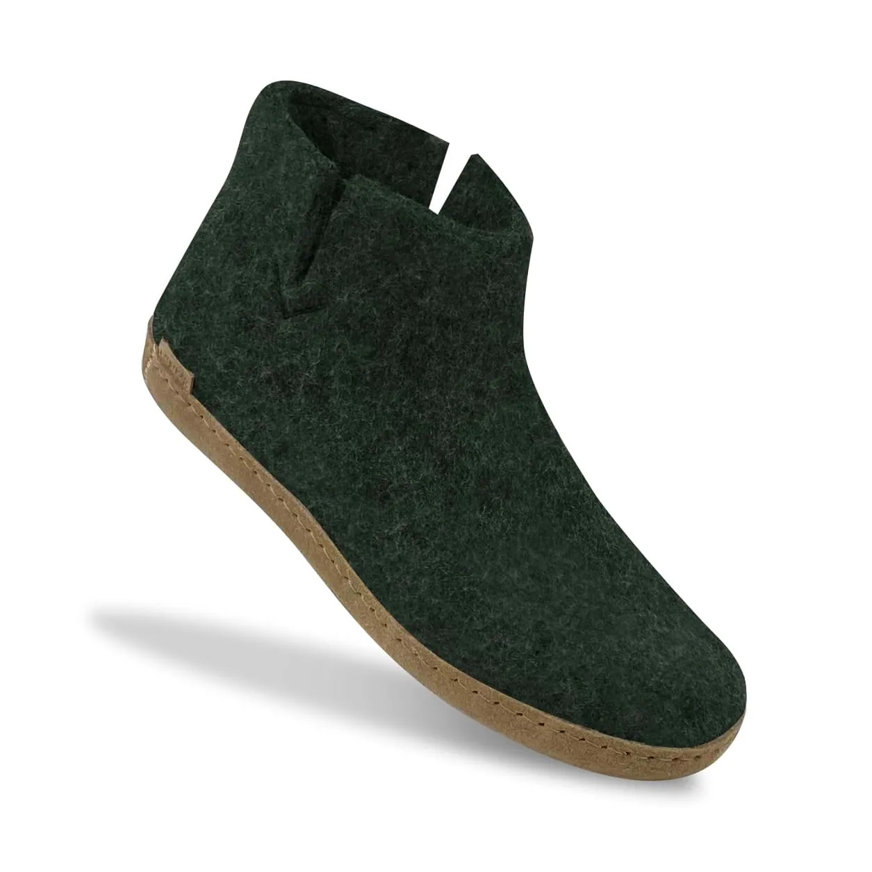 Boot with leather sole - Forest