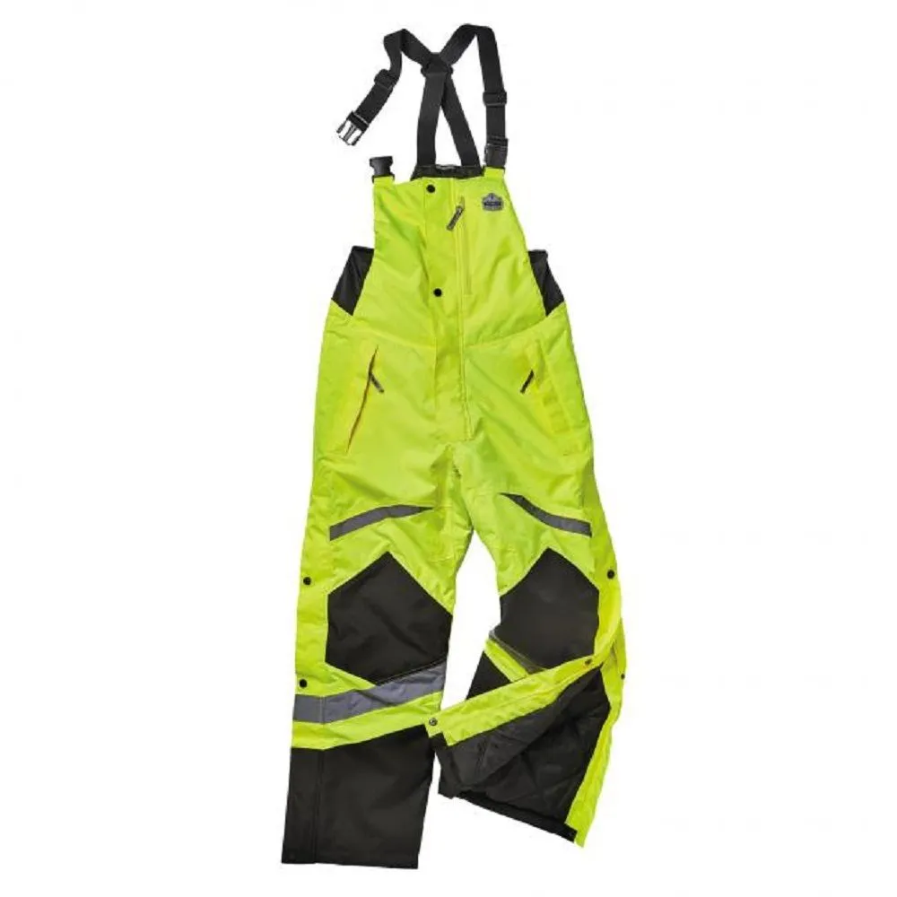 Ergodyne GloWear 8928 Class E Hi-Vis Insulated Bibs, 1 Each