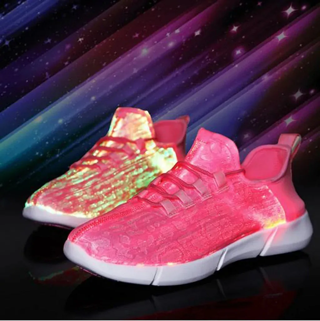 LED Fibre Optic Glowing Shoes