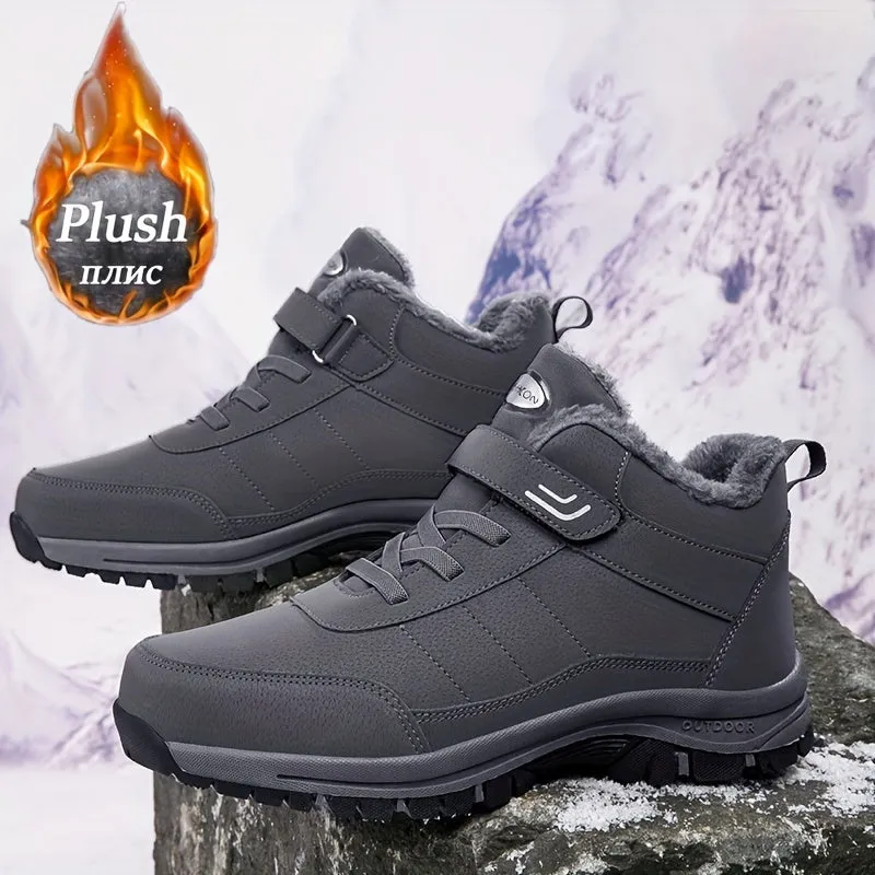 Mens Antiskid Snow Boots Warm Stylish  Perfect for Outdoor Activities