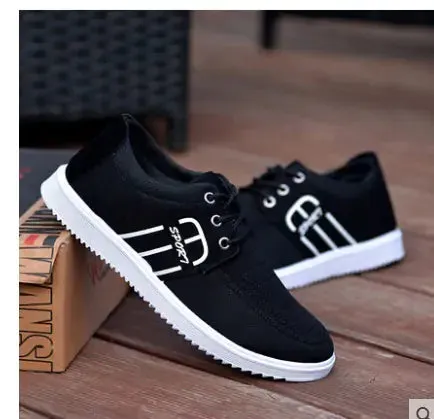 Men's Canvas Casual Lace-Up Shoes