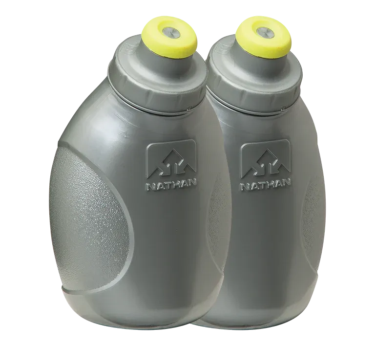 Nathan 10oz Push-Pull Cap Flask 2 Pack