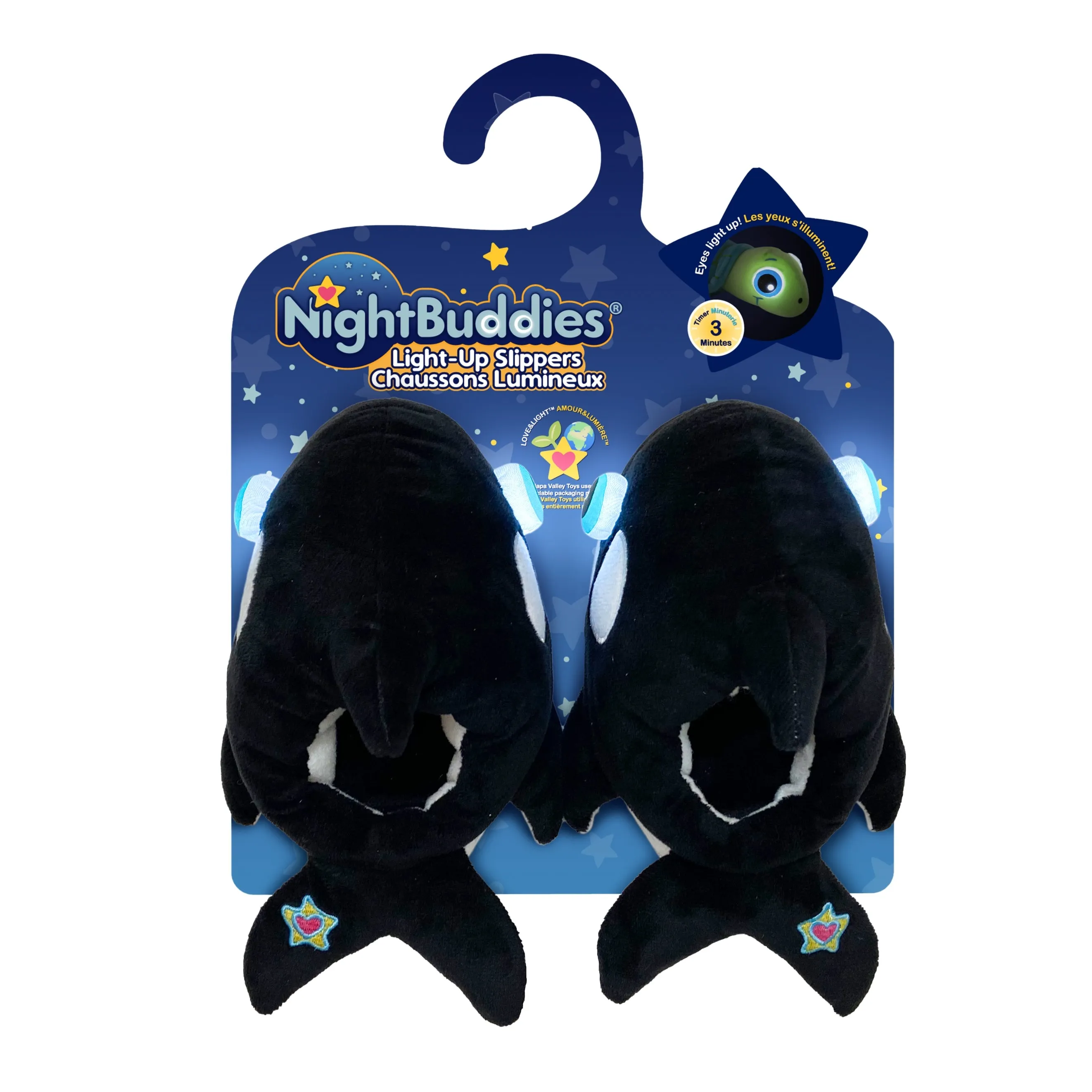 NightBuddies - Orca Light-up Slippers