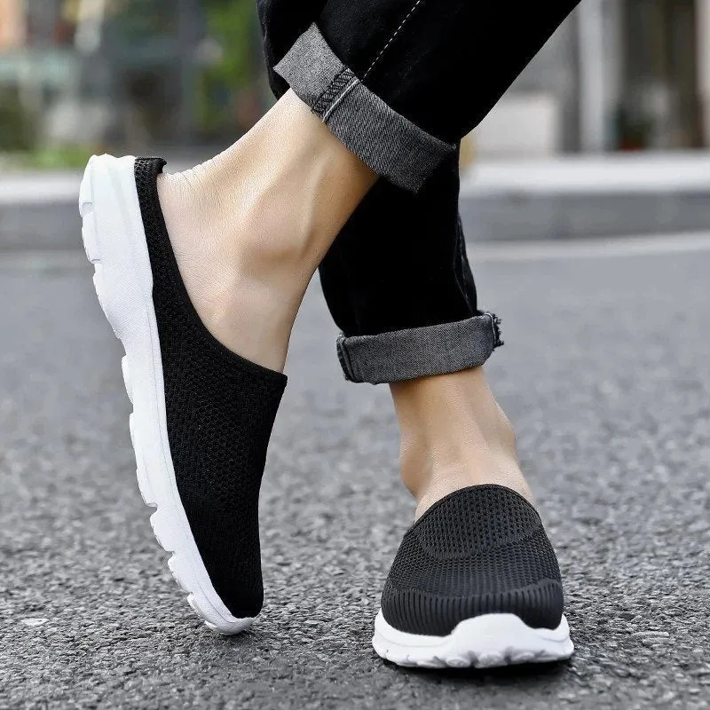 OCW Unisex Summer Casual Slip On Half Shoes Summer Casual Mesh Comfortable Shoes