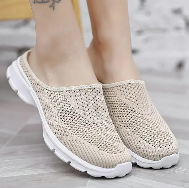 OCW Unisex Summer Casual Slip On Half Shoes Summer Casual Mesh Comfortable Shoes