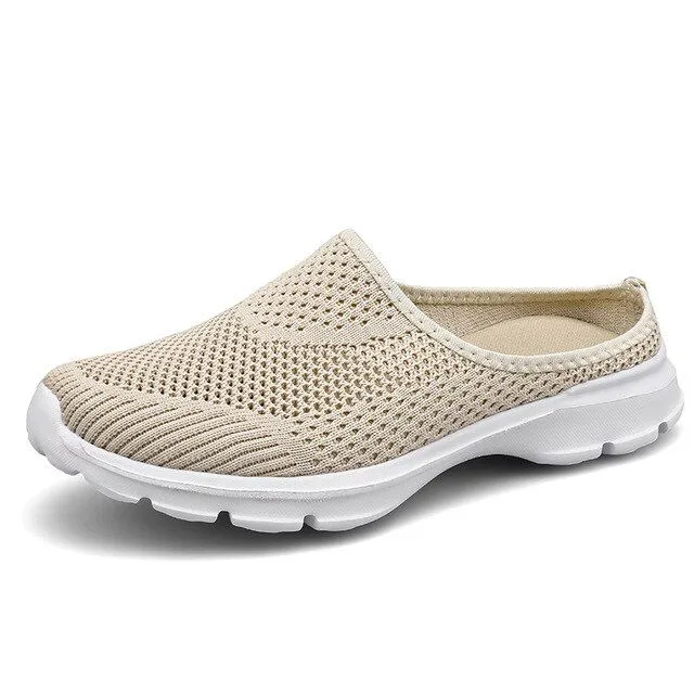 OCW Unisex Summer Casual Slip On Half Shoes Summer Casual Mesh Comfortable Shoes