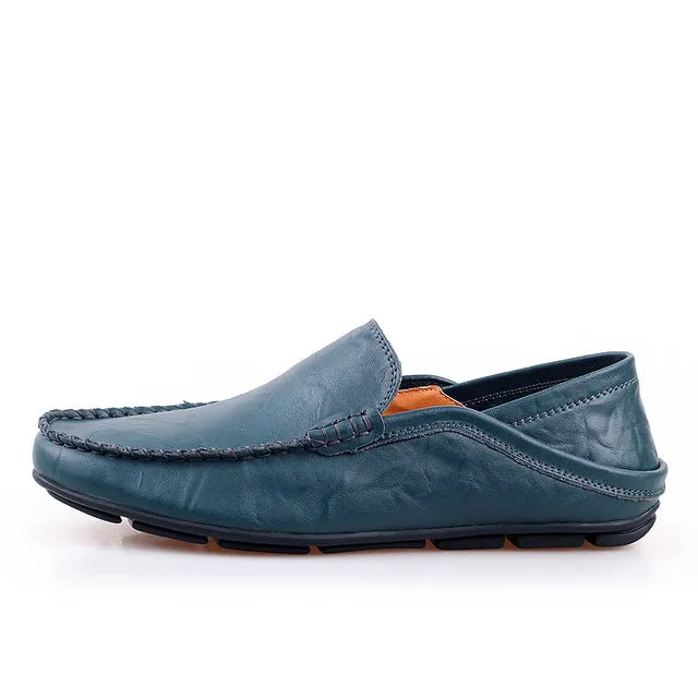 Plus Size 45 46 Genuine Leather Men Loafers Autumn Comfortable Casual Shoes Men, Fashion Men Shoes Driving Flats Shoes