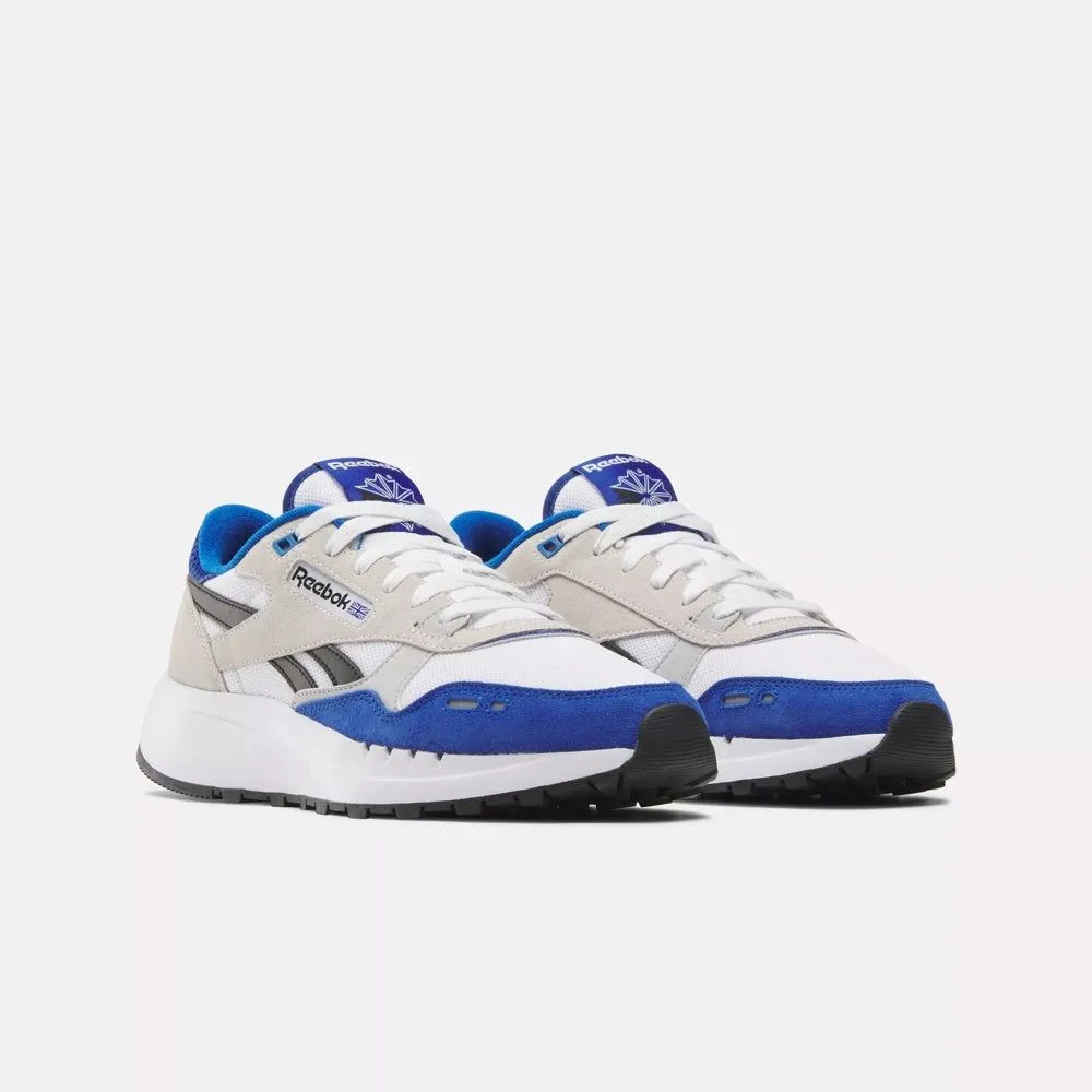 Reebok Men's Classic Leather 2400 Shoes - White / Boundless Blue / Black