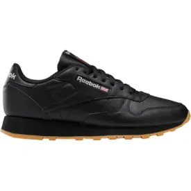 Reebok Men's Classic Leather Shoes - Core Black / Pure Grey / Rubber Gum