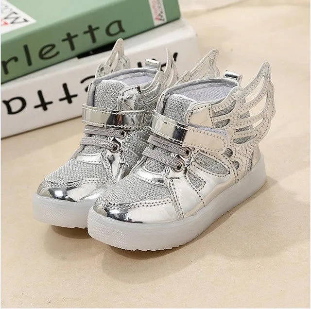 Size 21-36 led sneakers kids Anti-Slip Sports toddler boys girls shoes children lighting shoes Luminous Flasher glowing sneakers