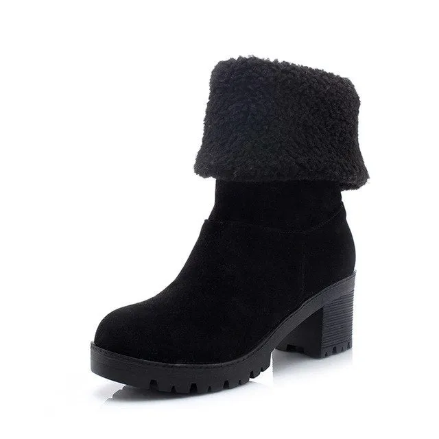 Snow Boots Keep Warm Fur Ankle Boots