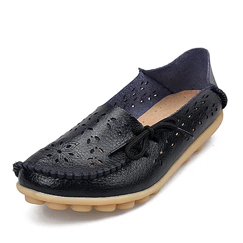 Spring women flats hollow out comfortable loafers women shoes female casual shoes chaussure femme Slip on Ballet Flats DDT679