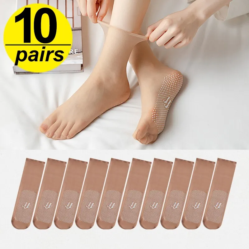 Summer Type Breathable Ultra-thin Silk Women Socks