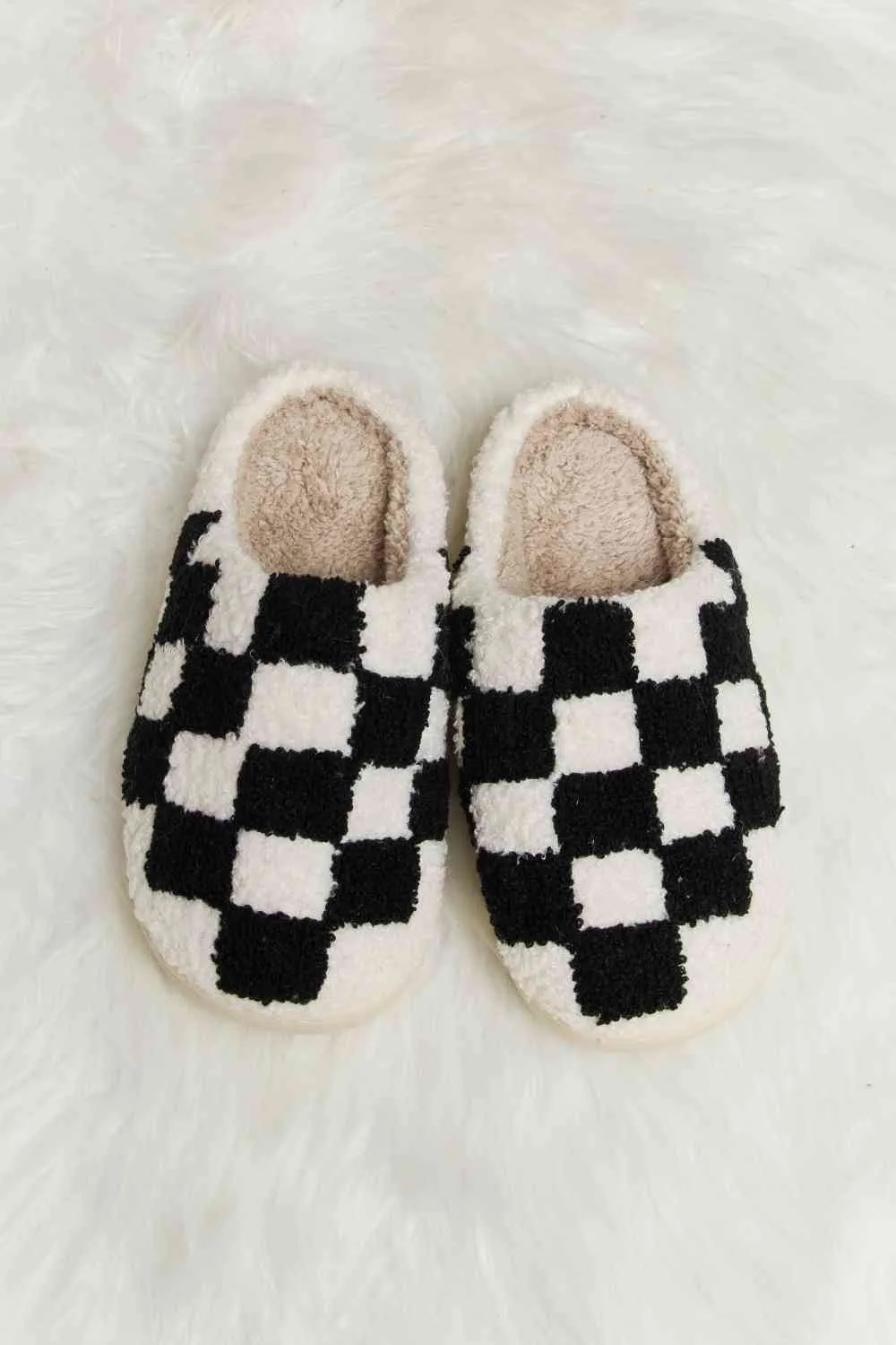 TEEK - Melody Checkered Plush Slippers