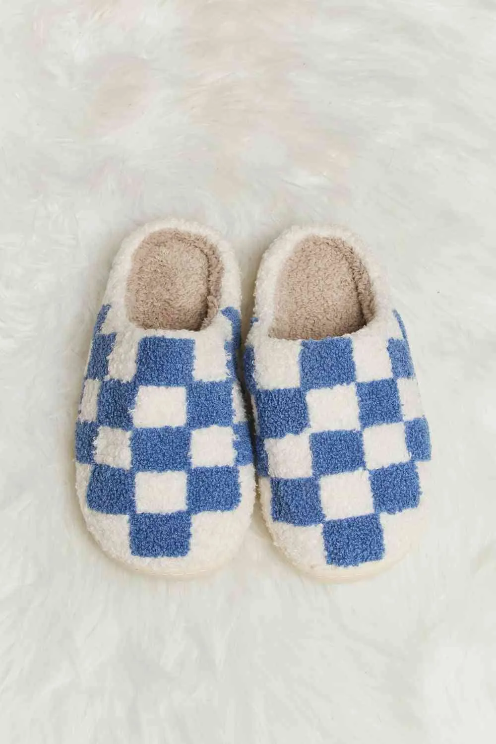 TEEK - Melody Checkered Plush Slippers