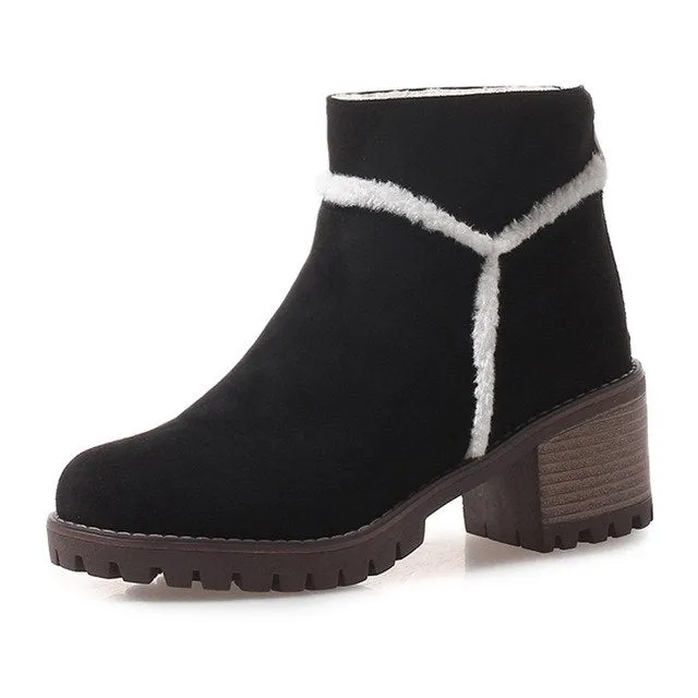 Warm Fur Winter Snow Boots Ankle Boots